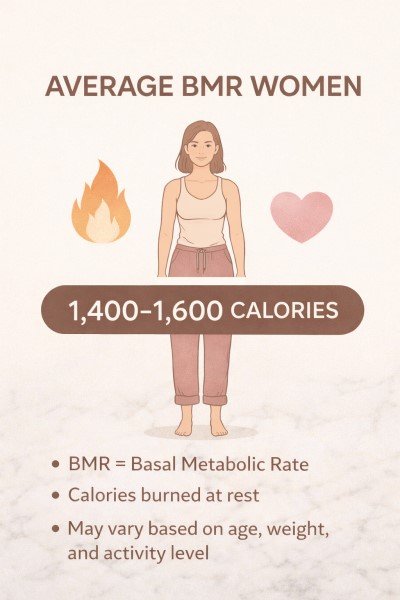Average BMR for Women by Age and Weight