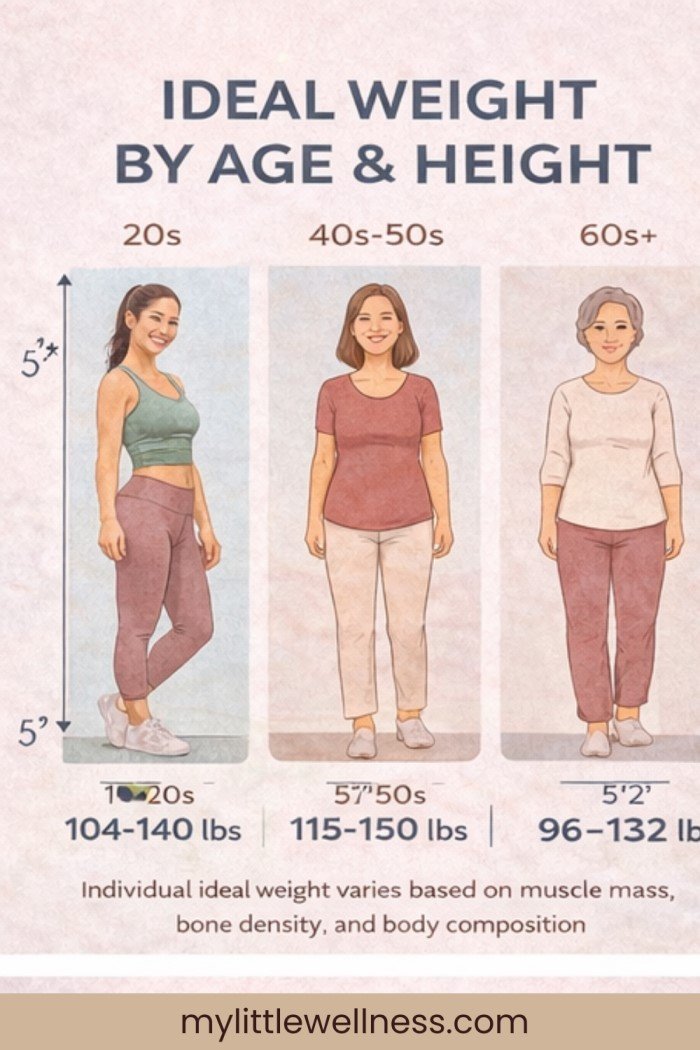 Ideal Weight for Women by Age and Height