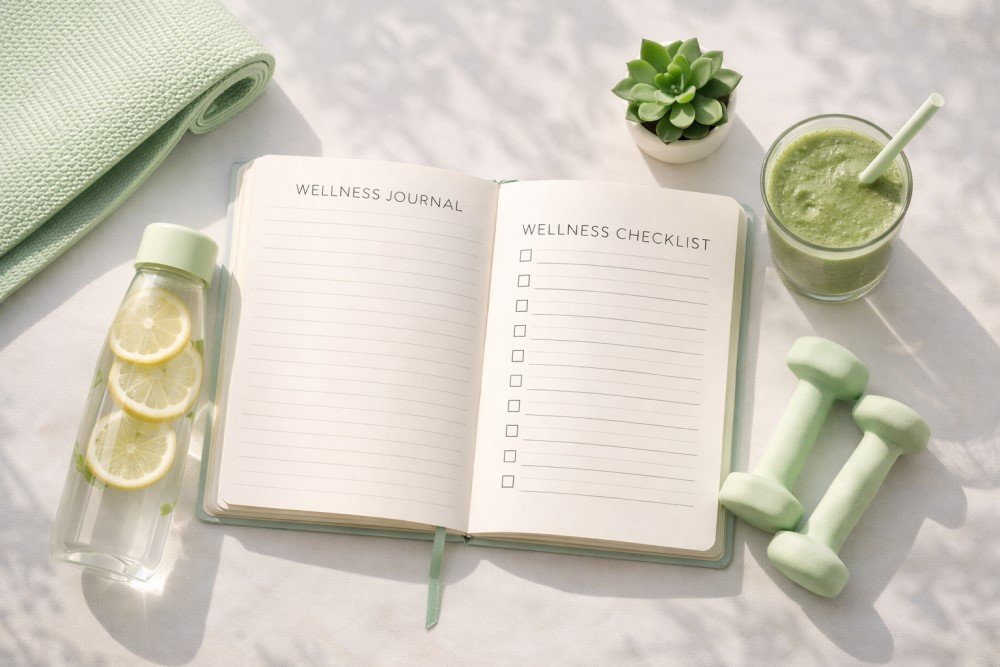 30-Day Spring Wellness Challenge with printable checklist